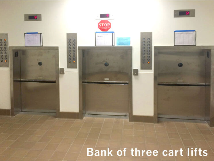 Photo of James Cancer Hospital Dumbwaiter